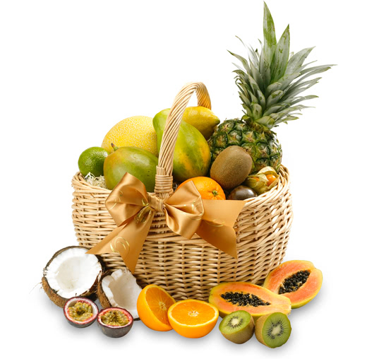 Thank You Exotic Fresh Fruit Gift Basket